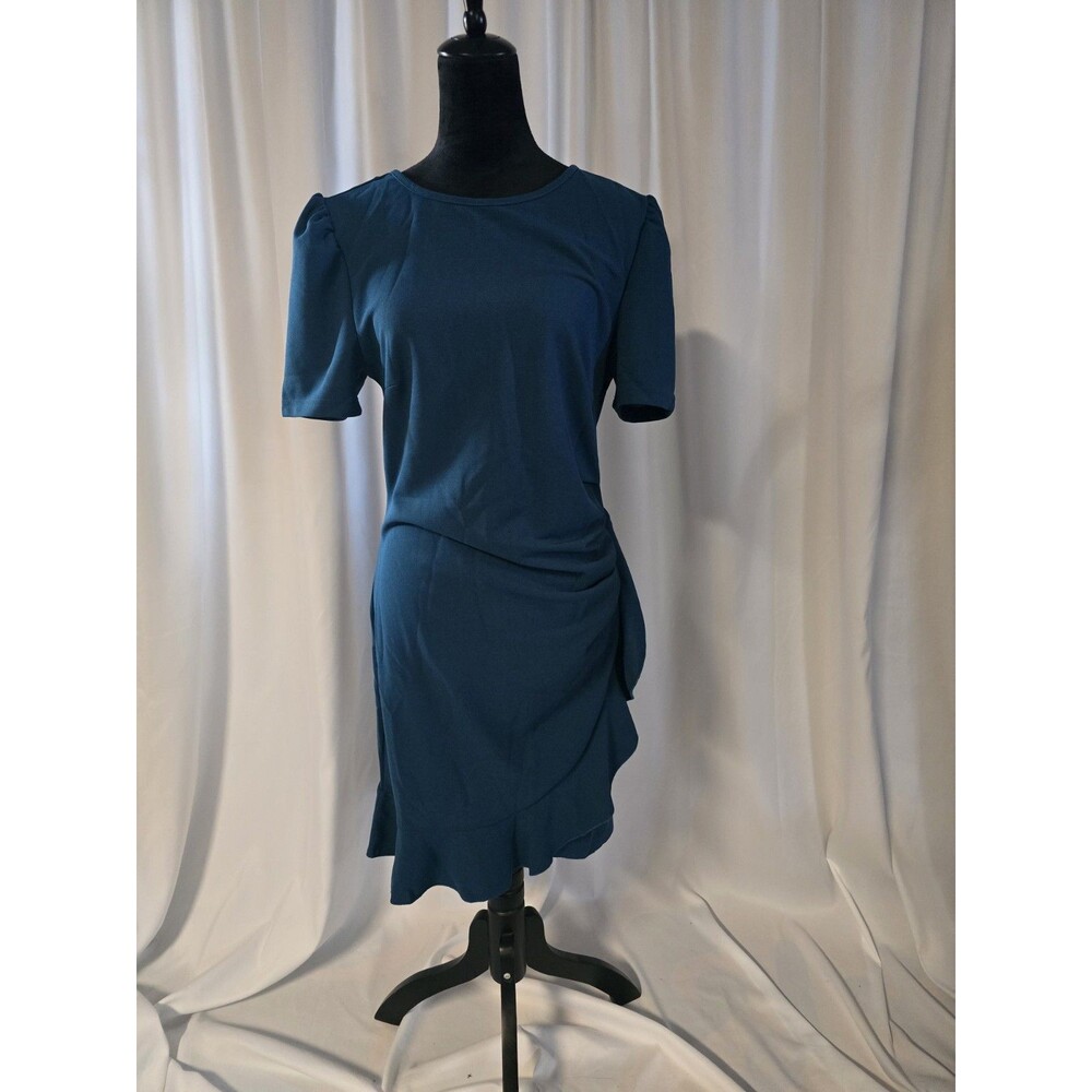 Teal Womens Dress Size XL With Ruffle Detail